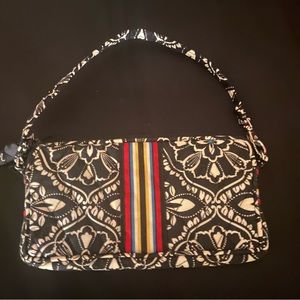 Vera Bradley Barcelona Black and White Wristlet